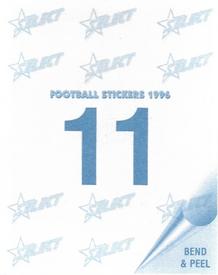 1996 Select AFL Stickers #11 Rodney Jameson Back
